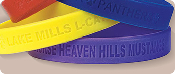 silicone wristband Debossed