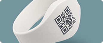 silicone wristband QR Code