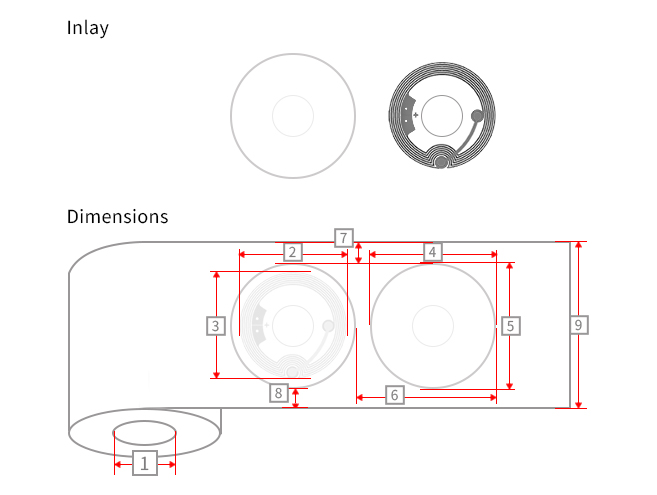 ICODE® φ41mm Round RFID Label