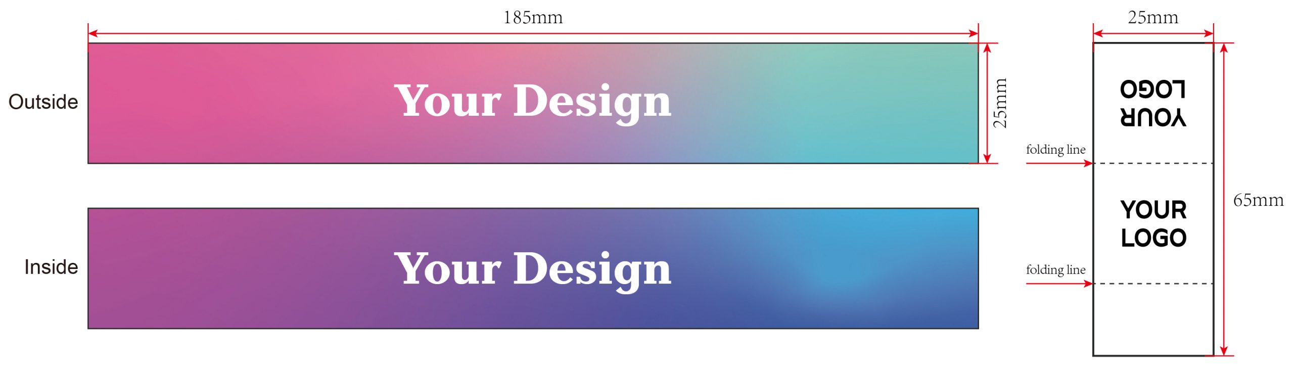 elastic rfid wristband size