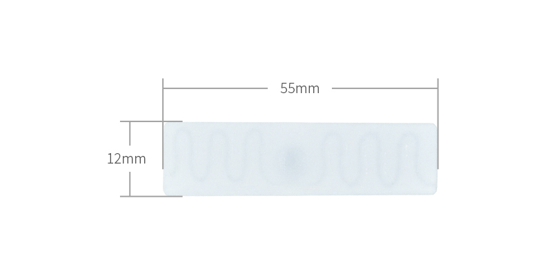 Farbic with Hot Ironing U8U9 RFID laundry Tag 5512mm 5