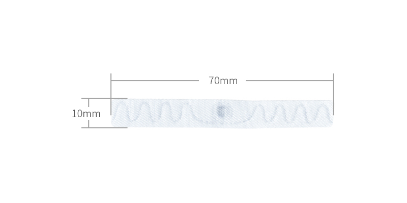Custom Farbic Sewing U8U9 RFID laundry Tag 7010mm 5
