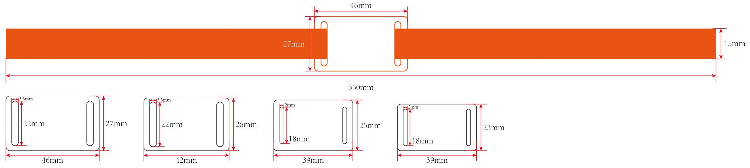RFID Woven wristband size 1