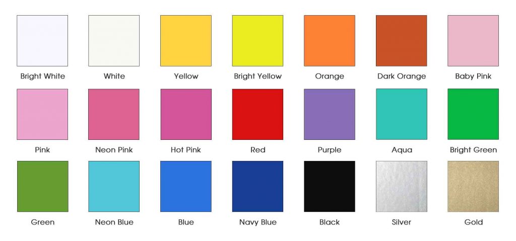pvc wristband colors