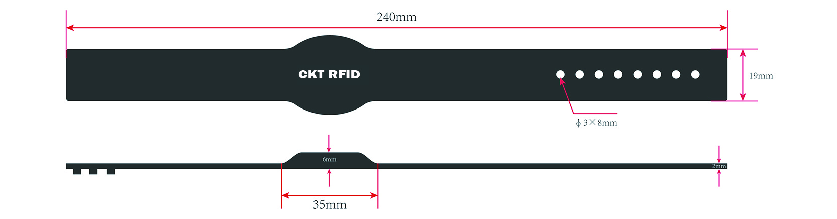 Custom TRSB02-001 Adjustable 240mm Long RFID Silicone Wristband.jpg